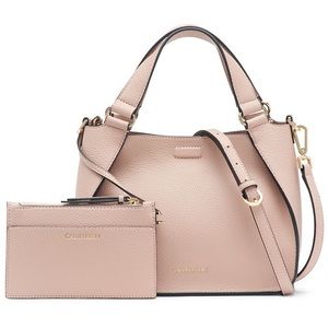 Calvin Klein Dusty Rose Satchel Crossbody Shoulder Handbag
